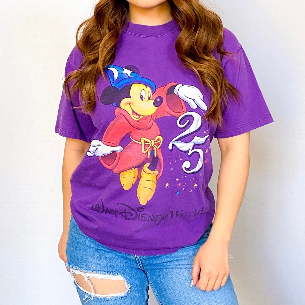 Vintage WDW 25th Anniversary Shirt✨💜